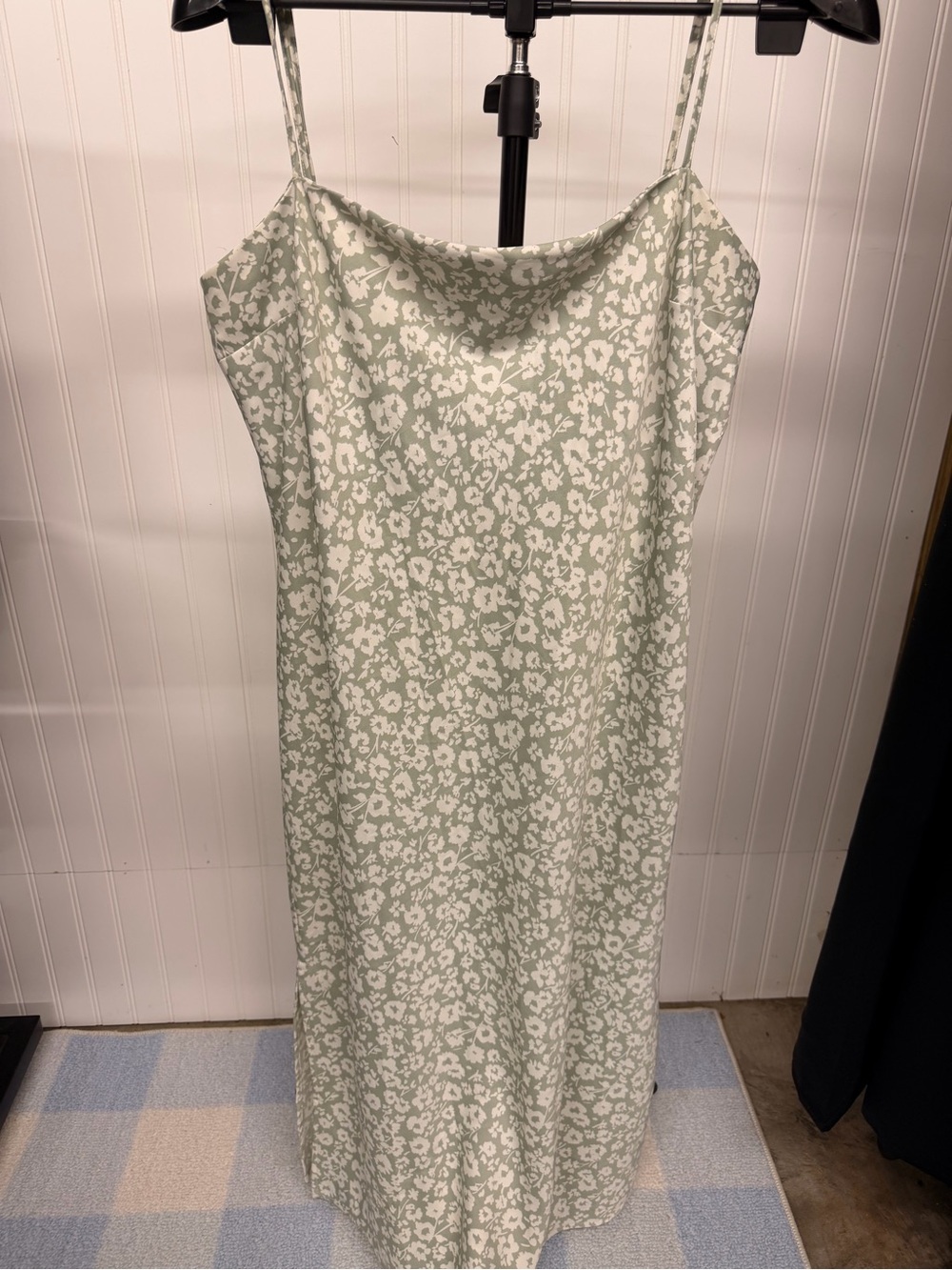 a new day Sage Green Floral Midi Slip Dress